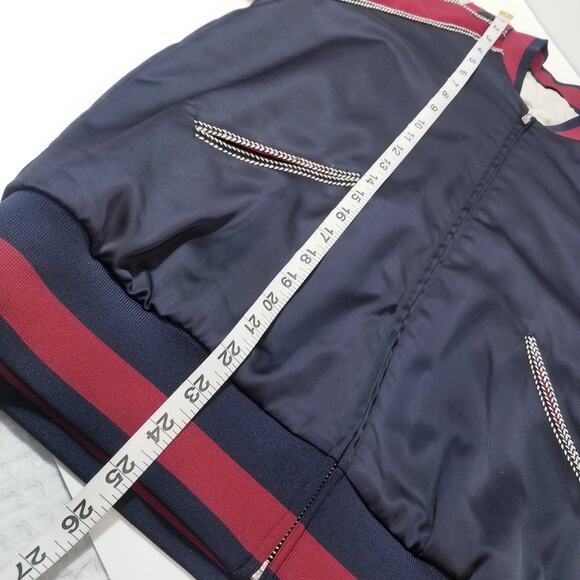 & Other Stories Sateen Beaded Embroidered Bomber Jacket - Picture 8 of 16